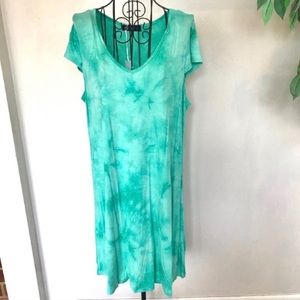 Come Together California Green Tie Dye Dress